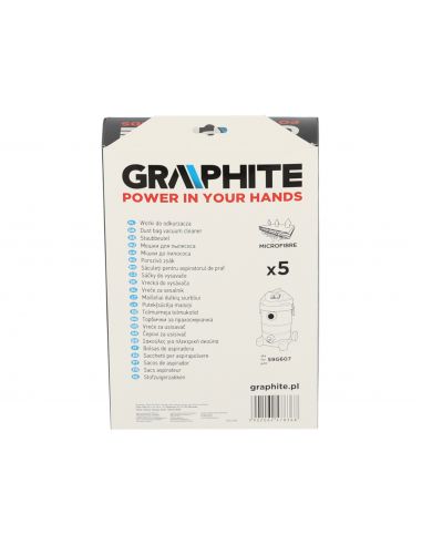 Worki do odkurzacza Graphite 59G607 5 szt. - 59G607-145 - Graphite - 4