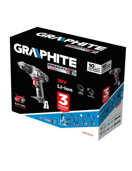 Wiertarko-wkrętarka akumulatorowa Graphite Energy+ 18 V - 58G000-SET1 - Graphite - 5