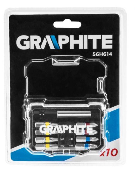 Zestaw bitów 10 szt. Graphite - 56H614 - Graphite - 2