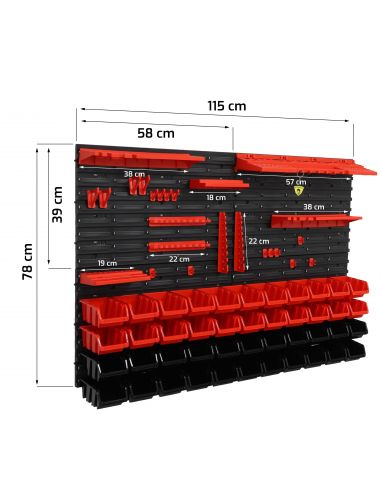 Tablica narzędziowa Toolbox System Wall Mix 120x80 - TS.W.120.080.M_px - Toolbox System - 12