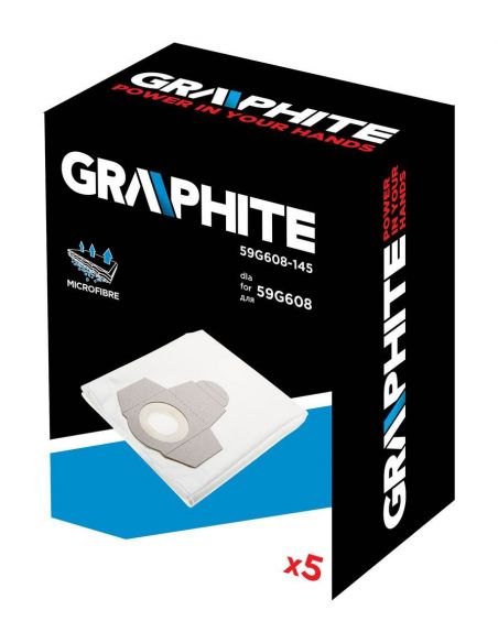 Worki do odkurzacza Graphite 59G608 5 szt. - 59G608-145 - Graphite - 3
