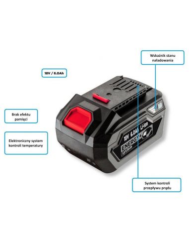 Akumulator Energy+ 6.0 Ah / 18 V Graphite - 58G086 - Graphite - 3