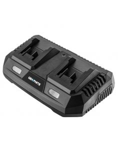 Ładowarka podwójna do akumulatorów Energy+ Graphite - 58G085 - Graphite - 1