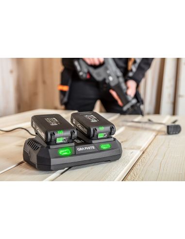 Ładowarka podwójna do akumulatorów Energy+ Graphite - 58G085 - Graphite - 3