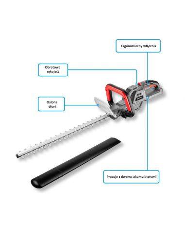 Nożyce do żywopłotu akumulatorowe Energy+ Graphite - 58G042 - Graphite - 6