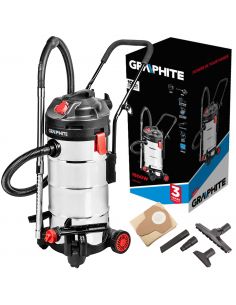 Odkurzacz warsztatowy Graphite 1500 W 40 l - 59G608 - Graphite - 1