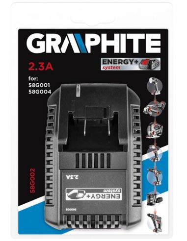 Zestaw Graphite Energy+ 18 V: akumulator 2.0 Ah + ładowarka 2.3 A - Energy+_pakiet1 - Graphite - 7