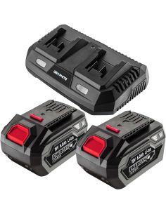 Zestaw Graphite  Energy+ 18 V: 2x akumulator 6.0 Ah + ładowarka podwójna 3.0 A - Energy+_pakiet8 - Graphite - 1