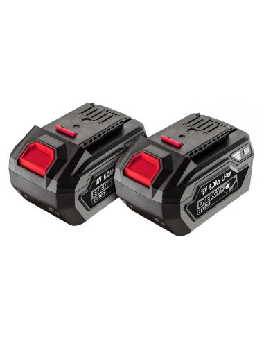 Zestaw Graphite  Energy+ 18 V: 2x akumulator 6.0 Ah + ładowarka podwójna 3.0 A - Energy+_pakiet8 - Graphite - 2