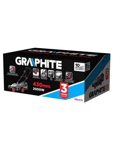 Kosiarka elektryczna 2000 W Graphite - 59G475 - Graphite - 5