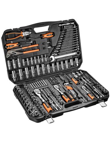 Zestaw kluczy nasadowych 1/2" 3/8" 1/4" 233 el. Neo Tools - 08-681 - NEO Tools - 3