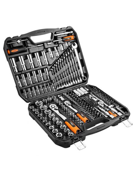 Zestaw kluczy nasadowych 1/2" 3/8" 1/4" 219 el. Neo Tools - 08-671 - NEO Tools - 2