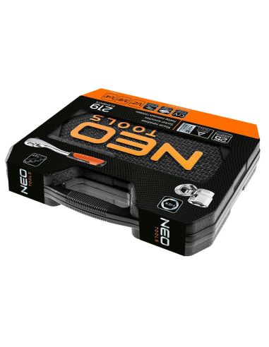Zestaw kluczy nasadowych 1/2" 3/8" 1/4" 219 el. Neo Tools - 08-671 - NEO Tools - 5