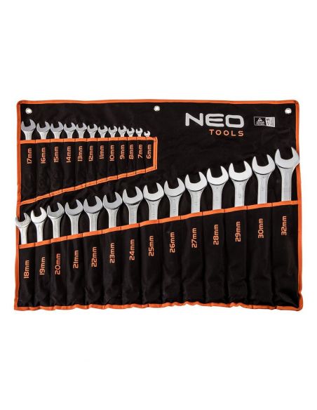 Klucze płasko-oczkowe 6-32 mm 26 el. Neo Tools - 09-754 - NEO Tools - 1