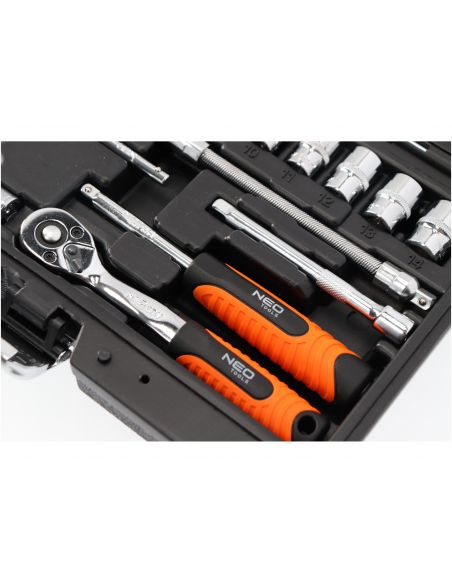 Zestaw kluczy nasadowych 1/4" CrV 46 el. Neo Tools - 08-660 - NEO Tools - 5