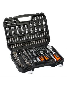 Zestaw kluczy nasadowych 1/2" 1/4" CrV 110 el. Neo Tools - 08-666 - NEO Tools - 1 2