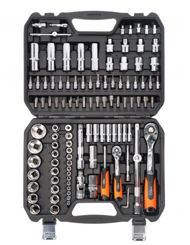Zestaw kluczy nasadowych 1/2" 1/4" CrV 110 el. Neo Tools - 08-666 - NEO Tools - 4