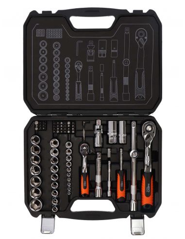 Zestaw kluczy nasadowych 1/2" 1/4" 73 el. Neo Tools - 08-673 - NEO Tools - 4