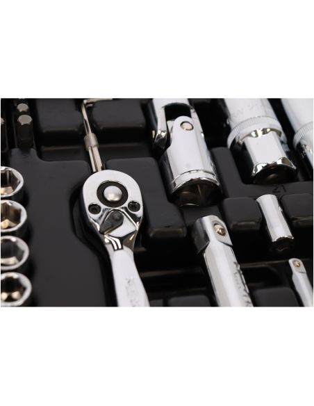 Zestaw kluczy nasadowych 1/2" 1/4" 73 el. Neo Tools - 08-673 - NEO Tools - 6