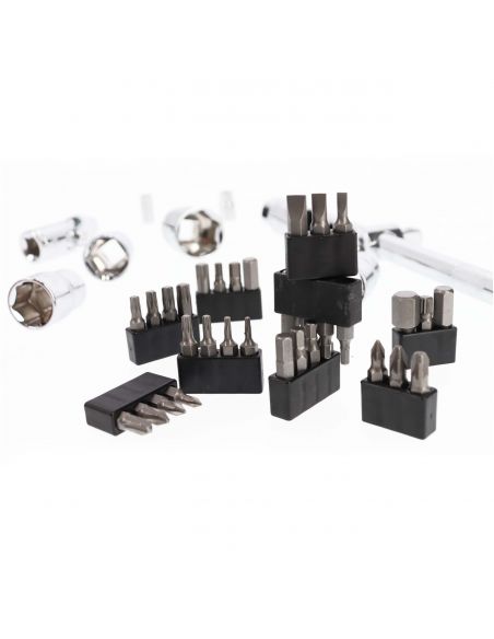 Zestaw kluczy nasadowych 1/2" 1/4" 73 el. Neo Tools - 08-673 - NEO Tools - 12