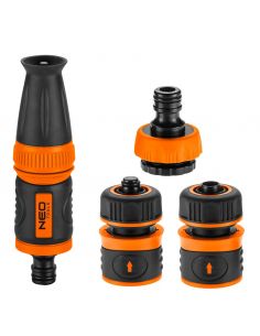 Zraszacz ogrodowy 1/2" + złączki + przyłącze Neo Tools - zestaw - 15-710 - NEO Tools - 1
