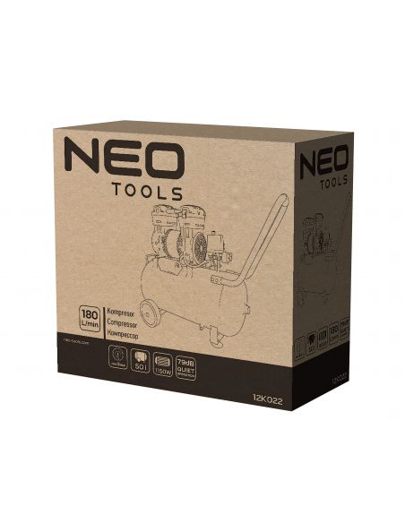 Kompresor bezolejowy 50 litrów Neo Tools 12K022 - 12K022 - NEO Tools - 10
