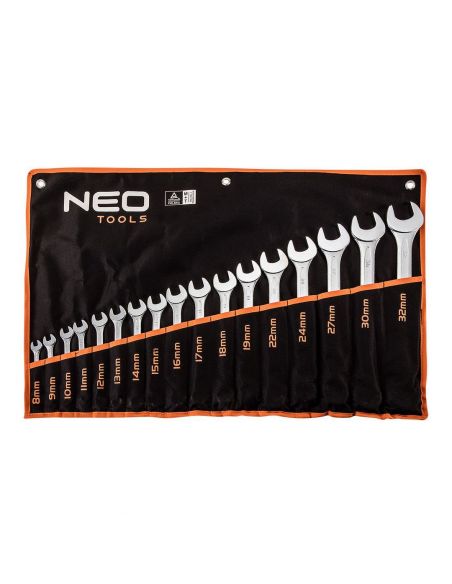 Klucze płasko-oczkowe Neo Tools 8-32 mm 17 el. CrV - 09-753 - NEO Tools - 1