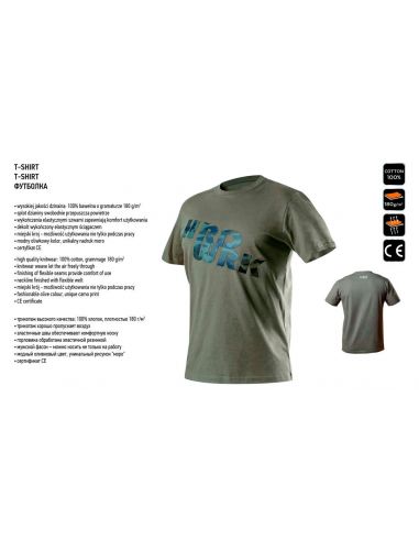 T-shirt roboczy oliwkowy Neo Tools CAMO - 81-612 - NEO Tools - 4