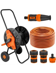 Zestaw ogrodowy 1/2":  wózek + wąż 50 m + zraszacz Neo Tools - 15-793_px - NEO Tools - 1