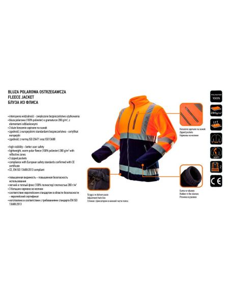 Bluza polarowa ostrzegawcza pomarańczowa Neo Tools - 81-741 - NEO Tools - 5