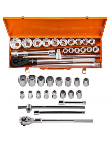 Zestaw kluczy nasadowych 3/4" CrV 21 el. Neo Tools - 08-061 - NEO Tools - 1