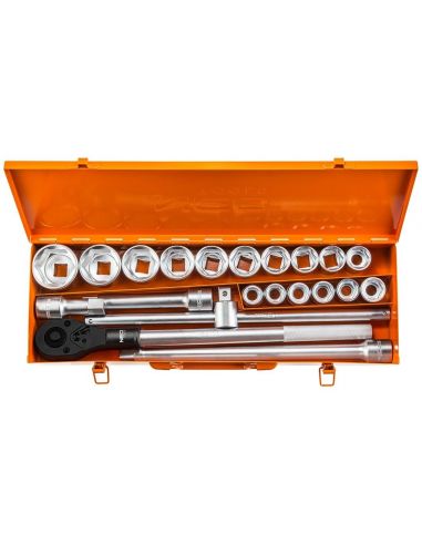 Zestaw kluczy nasadowych 3/4" CrV 21 el. Neo Tools - 08-061 - NEO Tools - 2