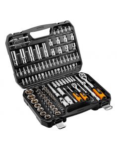 Zestaw kluczy nasadowych 1/2" 1/4" CrV 111 el. Neo Tools - 08-910 - NEO Tools - 1 2