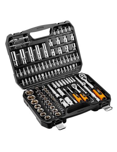 Zestaw kluczy nasadowych 1/2" 1/4" CrV 111 el. Neo Tools - 08-910 - NEO Tools - 2