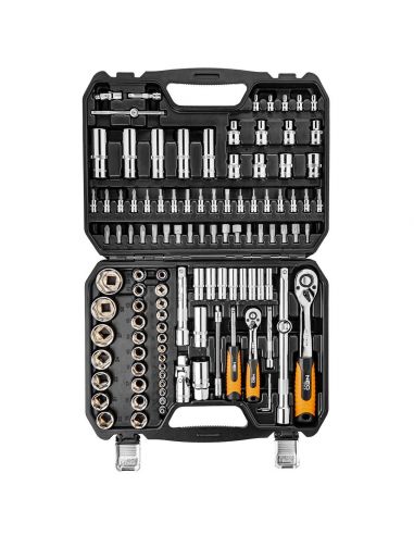 Zestaw kluczy nasadowych 1/2" 1/4" CrV 111 el. Neo Tools - 08-910 - NEO Tools - 3