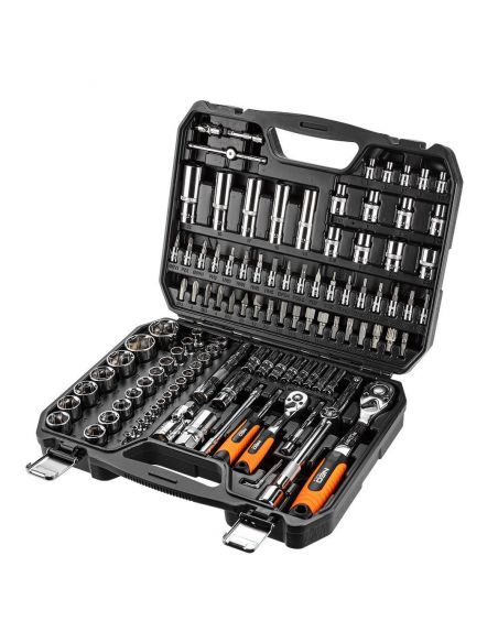 Zestaw kluczy nasadowych 1/2" 1/4" CrV 111 el. Neo Tools - 08-910 - NEO Tools - 4