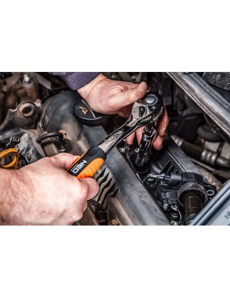Zestaw kluczy nasadowych 1/2" 1/4" CrV 111 el. Neo Tools - 08-910 - NEO Tools - 9