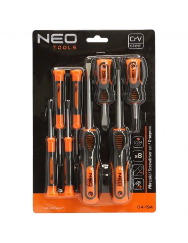 Zestaw wkrętaków 8 el. Neo Tools - 04-194 - NEO Tools - 2