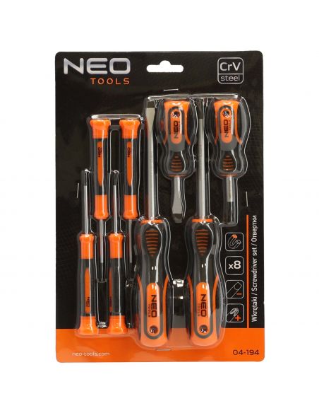 Zestaw wkrętaków 8 el. Neo Tools - 04-194 - NEO Tools - 2