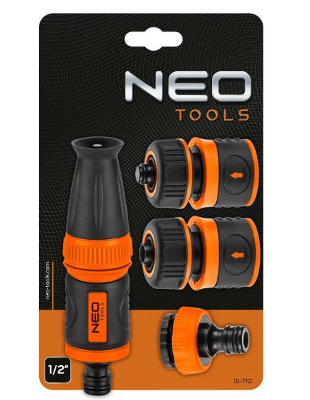 Zestaw ogrodowy 1/2":  wózek metalowy + wąż 50 m + zraszacz Neo Tools - 15-792_px - NEO Tools - 18
