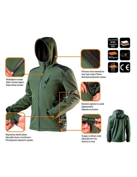 Softshell kurtka robocza Neo Tools CAMO - 81-553 - NEO Tools - 19