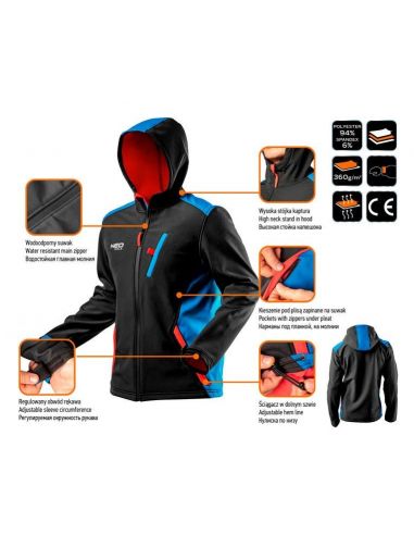 Softshell kurtka robocza Neo Tools HD+ - 81-558 - NEO Tools - 13