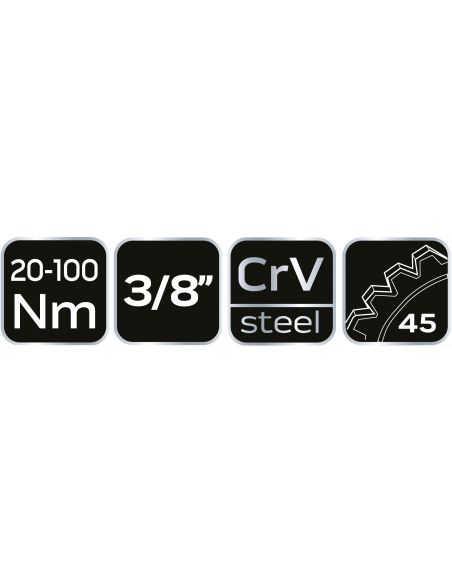Klucz dynamometryczny 3/8" 20 - 100 Nm Neo Tools - 08-824 - NEO Tools - 8