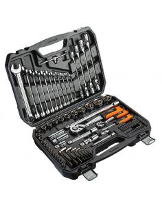 Zestaw kluczy nasadowych 1/2" 1/4" CrV 77 el. Neo Tools - 08-915 - NEO Tools - 1 2