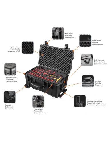 Mobilna skrzynka serwisowa elektryka 52 el. Neo Tools - 01-311 - NEO Tools - 23