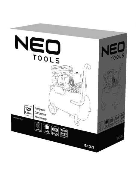 Kompresor bezolejowy 24 litry Neo Tools - 12K021 - NEO Tools - 10