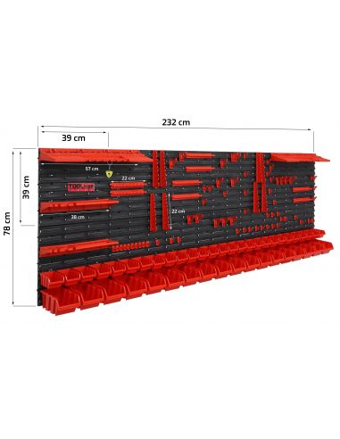 Tablica narzędziowa Toolbox System Wall Mix 240x80 - TS.W.240.080.M_px - Toolbox System - 11