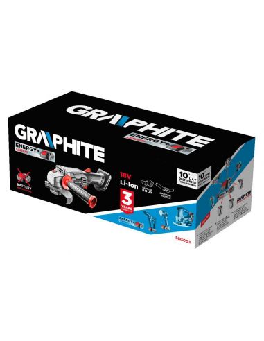 Szlifierka kątowa akumulatorowa Energy+ Graphite - 58G003 - Graphite - 7