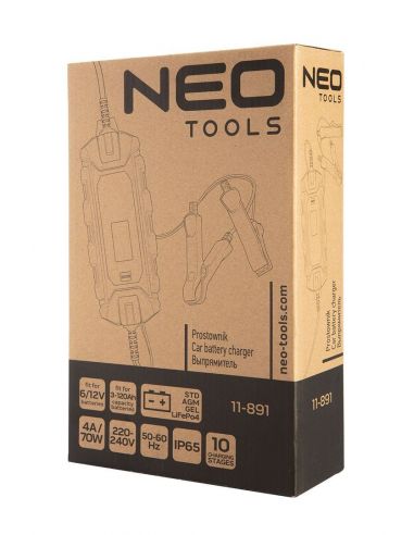 Prostownik automatyczny Neo Tools 4 A 70 W - 11-891 - NEO Tools - 5