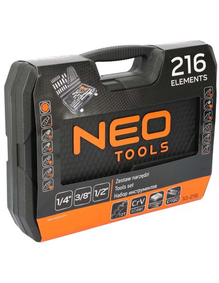 Zestaw narzędzi 216 el. Neo Tools - 10-216 - NEO Tools - 3